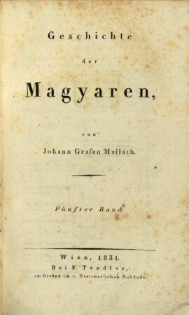 Geschichte der Magyaren. 5