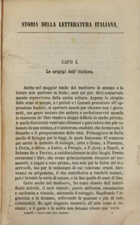 Storia della letteratura italiana