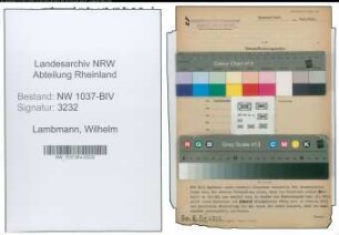 Entnazifizierung Wilhelm Lambmann , geb. 12.07.1906 (Reg.Inspektor)