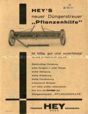 Neuer Düngerstreuer