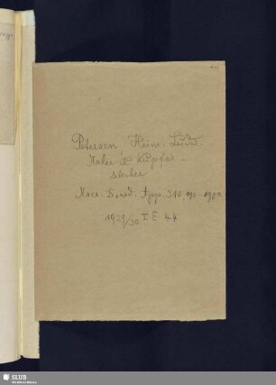 Nr. 190-190a. Petersen, Heinrich Ludwig