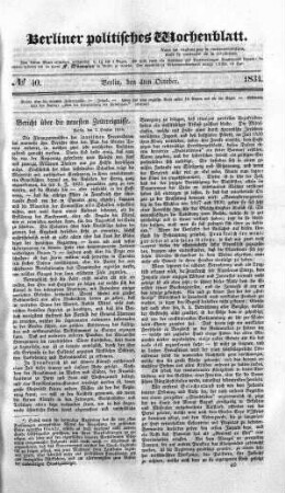 No 40, 4. Oktober 1834