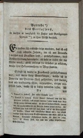 Vorrede des Verfassers [...].