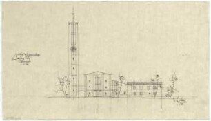 Gsaenger, Gustav; Amberg - Süd (Bayern); Ev. Erlöser Kirche - Ostseite (Ansicht)