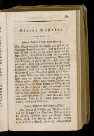 Kleine Pasteten.