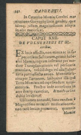 Caput XXII. De Vulneribus Et Ulceribus.