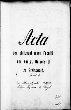 Dekanat Friedrich Engel
