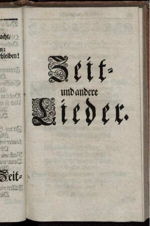 Zeit- und andere Lieder