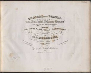 Gesänge und Lieder für eine Bass- (oder Bariton)-Stimme mit Begleitung des Pianoforte : 124.tes Werk