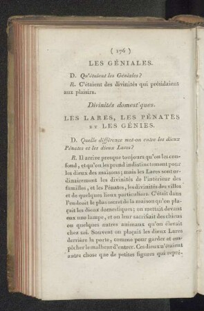 Les Géniales. LES LARES, LES PÉNATES et LES GÉNIES.