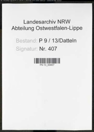 Sterberegister Standesamt Datteln