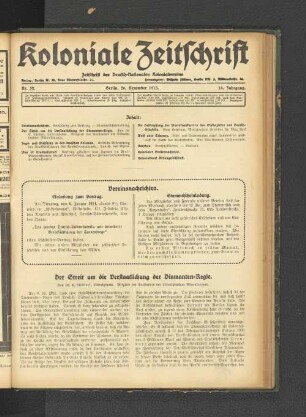 Nr. 52. Berlin, 26. Dezember 1913. 14. Jahrgang.