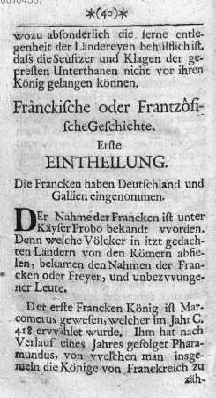 Fränckische oder Frantzösische Geschichte