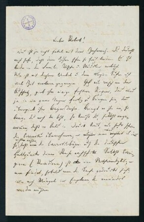 Brief vom 20. Juli 1872