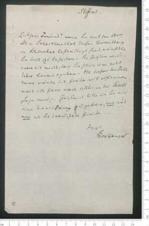 Brief von Henrik Steffens an Adelbert von Chamisso