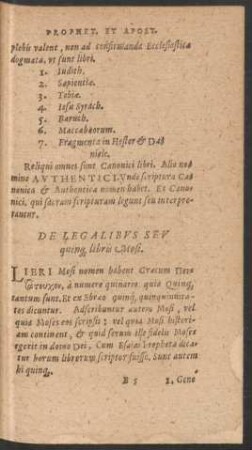 [De Libris Veteris Testamenti.]