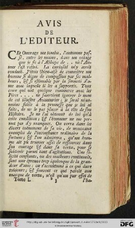 Avis de l’editeur
