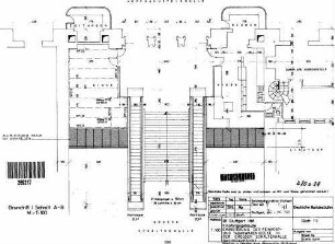 Stuttgart Hbf: Empfangsgebäude Kioske (Feinkost,Tabak) Grundriss Erweiter.in d.Gr.Schalterh.