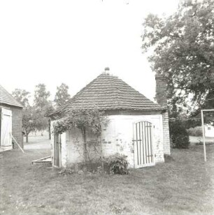 Peitz, Gubener Vorstadt 1. Wohnhaus (18. Jh.), Taubenhaus