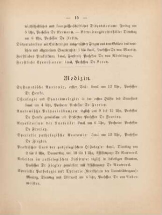 15-17, Medizin
