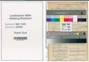Entnazifizierung Kurt Dupré , geb. 31.07.1898 (Automechaniker)