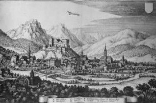 Braunegg, Ansicht von Braunegg, Topogr. Prov. Austria, Merian, Matthäus