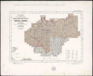 2: Übersichtsblatt, Arcona, 1868 : 2 : Netz u. Arcona. - 1:200 000. - Glogau : Flemming , [1868]. - 1 Kt. : mehrfarb. - Mit Übersichtsblatt der Kartenserie