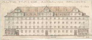 Fischer, Theodor; München, Alte Heide; Wohnanlage "Alte Heide" - "Ausbau 1927. Berliner Str." (Ansicht)