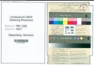 Entnazifizierung Hermann Oppenberg , geb. 22.06.1887 (Landwirt)