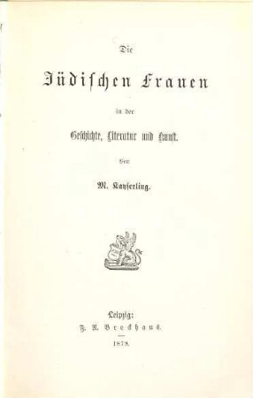 Die jüdischen Frauen in der Geschichte, Literatur und Kunst