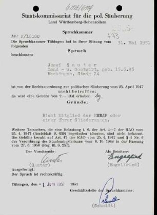 Sauter, Josef