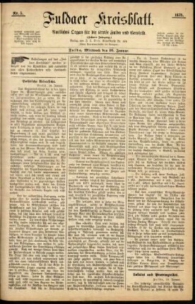 Ausgabe vom Mittwoch, den 16. Januar 1878.