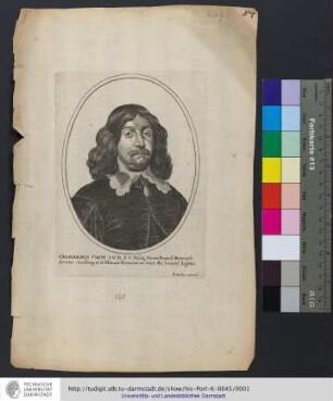 Gerhardus Coch I. V. D. S. C. Palatij Comes, Reipub. Bremensis Senator, eiusdemq[ue] ut et Hanzæ Teutonicæ, ad tract. Pac. uniuers. Legatus / P. Aubry excud.