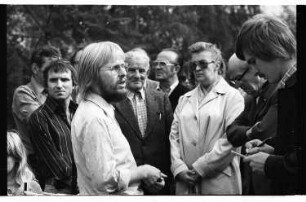 Kleinbildnegativ: "Bürgerinitiative Bauschutt", Stresow, 1976