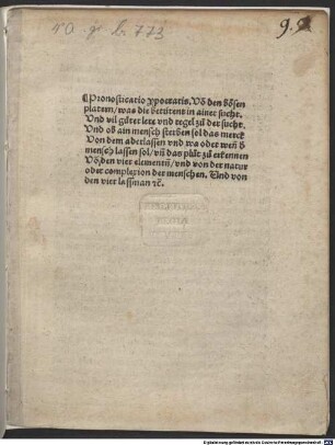 Prognosticatio Hippocratis