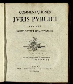 Commentationes Juris Publici