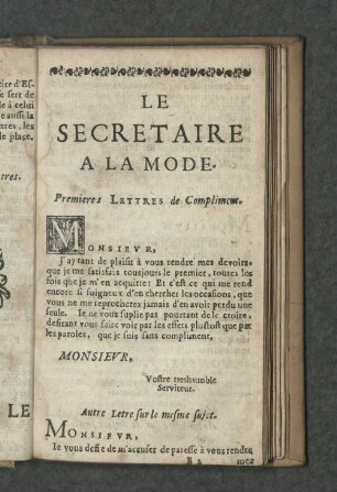 La Secretaire a la mode.