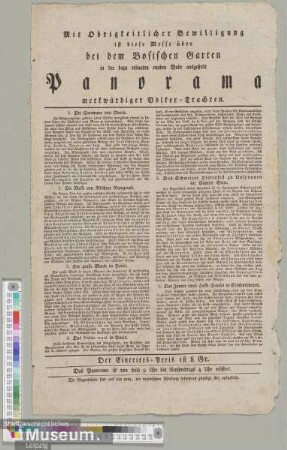Panorama merkwürdiger Völker-Trachten