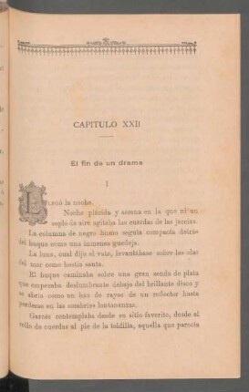 Capítulo XXII - El fin de un drama