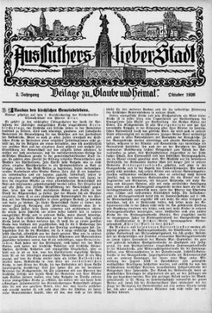 Ausbau des kirchlichen Gemeindelebens / Pfarrer Stier
