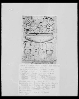 Kapelle Thutmosis III. — Sanktuar der Göttin Mut