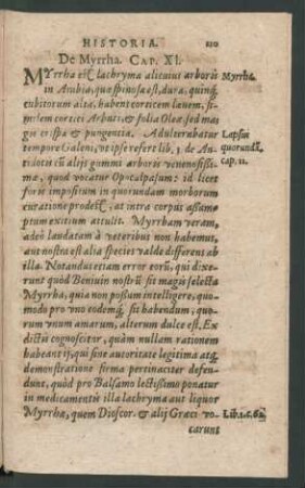 De Myrrha. Cap. XI.