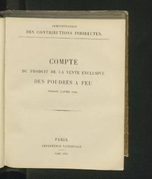 Pendant l'année 1846