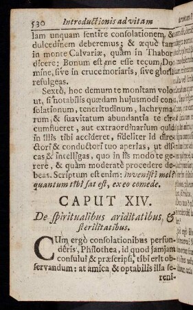 530-540, Cum ergo consolationibus perfunderis, Philothea, ...