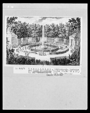 Versailles, Schlosspark, Fontaine des Bains d'Apollon