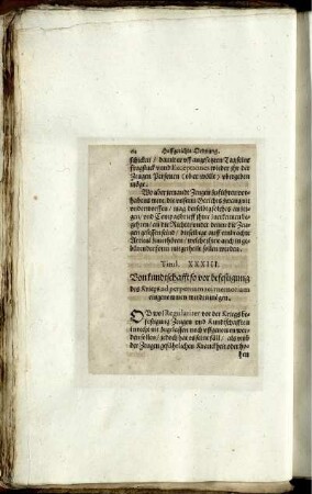Titul. XXXIII. Von kundtschafft so vor befestigung des Kriegs ad perpetuam rei memoriam eingenommen werden mögen