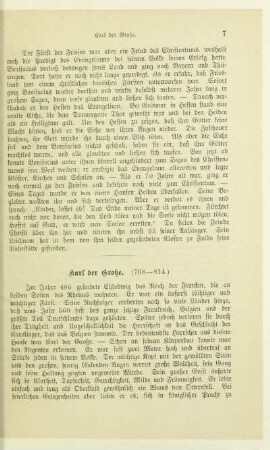 Karl der Große. (768 - 814)