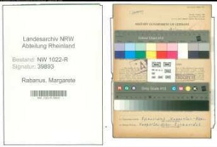 Entnazifizierung Margarete Rabanus , geb. 05.02.1900 (Lehrerin)
