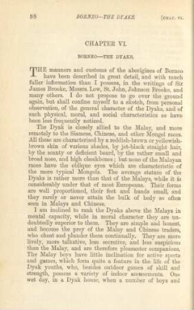 Chapter VI. Borneo -The Dyaks