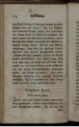 Dreyzehntes Kapitel. Wie's weiter ging.